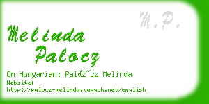 melinda palocz business card